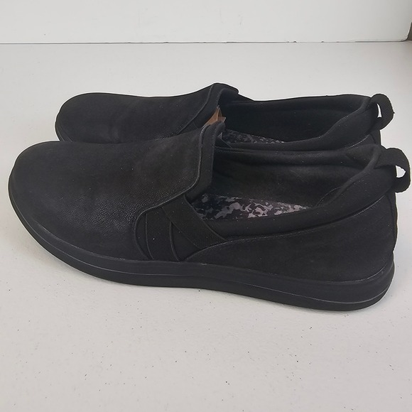 Clarks Womens 8M Black Slip On Shoes‎ Cloud Stepper Work Walking Casual Comfort - Picture 5 of 16